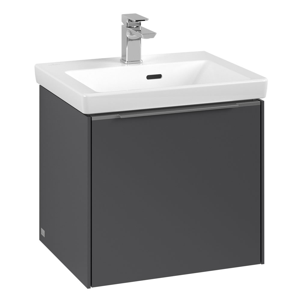 Cutout image of Villeroy & Boch Subway 3.0 Graphite 500mm Wall-Hung Basin Vanity Unit